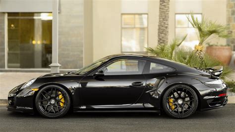 Download Black Car Porsche 911 Porsche Vehicle Porsche 911 Turbo Hd Wallpaper