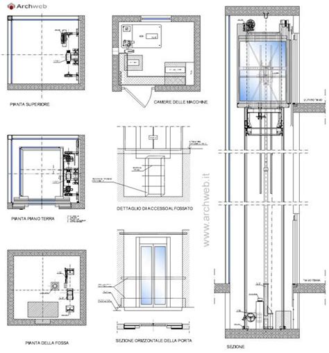 Ascensore Panoramico Autocad Dwg Ascensore Progettazione Scale