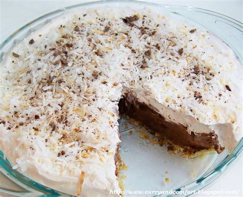 Kitchen Simmer Easy Chocolate Coconut Cream Pie No Bake Version