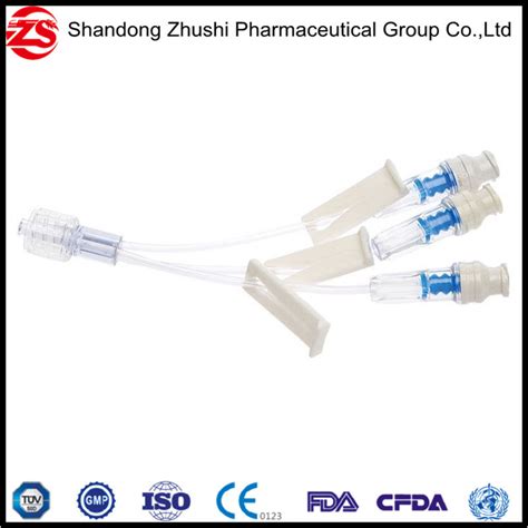 Medical Sterile 3 Way Needle Free Connector With Extension Tube China