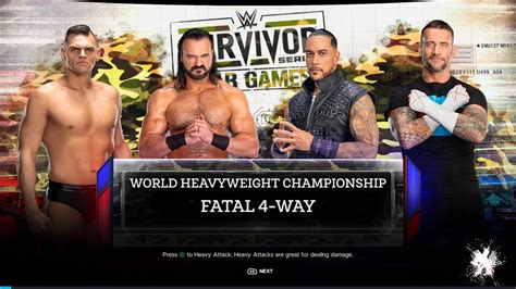 Drew Mcintyre Vs Gunther Vs Damian Priest Vs Cm Punk World Heavyweight