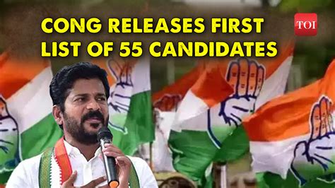 Congress Releases First List Of 55 Candidates For Telangana Assembly Polls