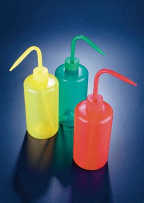 Frascos Lavadores De Cuello Estrecho De Color De LDPE Azlon Bottles