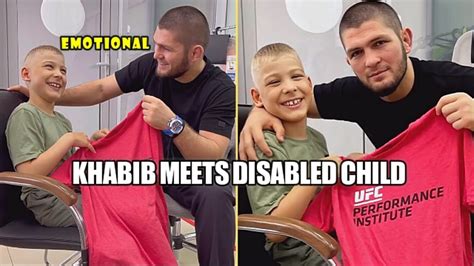 Khabib Nurmagomedov Makes Disabled Child Dream Comes True (Emotional ...