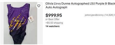 Olivia Dunne Signed Leotards Sell Out In Hours And Are Already ...