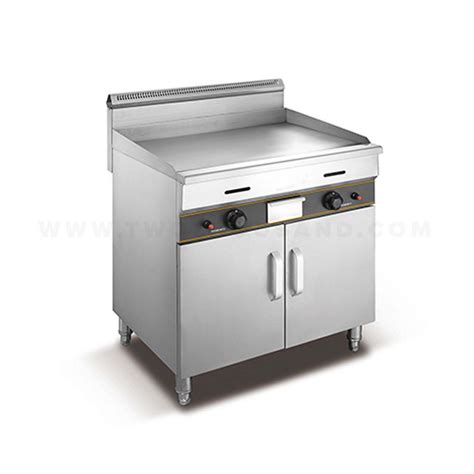 2800 3000pa LPG All Flat Commercial Gas Griddle With Cabinet TT WE185