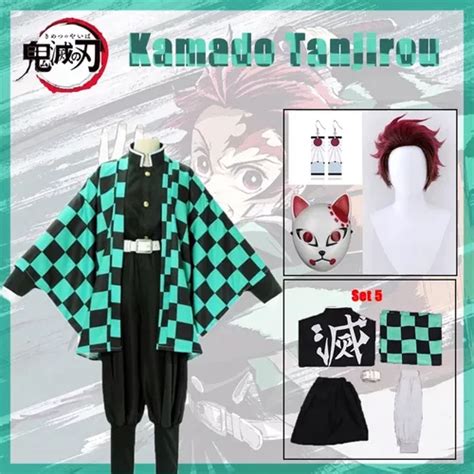 Disfraz Anime Demon Slayer Tanjiro Cosplay Tanjirou Kamado Cuotas Sin