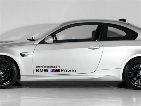 Bmw M Power Sticker Motor Sports Decal Sticker 1 Series 1m 3 Series 5 Series Bmw Bmw