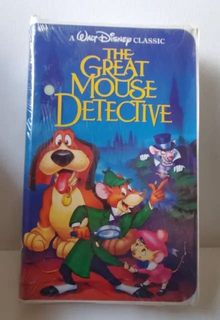 Walt Disney Vhs The Great Mouse Detective Black Diamond Classic Sealed