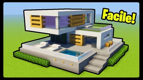 Tuto Belle Maison Moderne Facile À Faire Minecraft Youtube