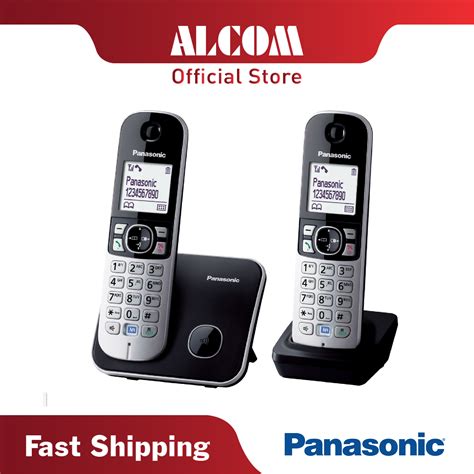 Panasonic KX TG6812 Twin Big Display DECT Digital Cordless Office Home