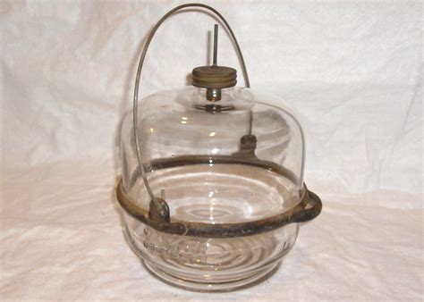 Vintage Glass Kerosene Dispensing Glass Jar Jug Bottle With