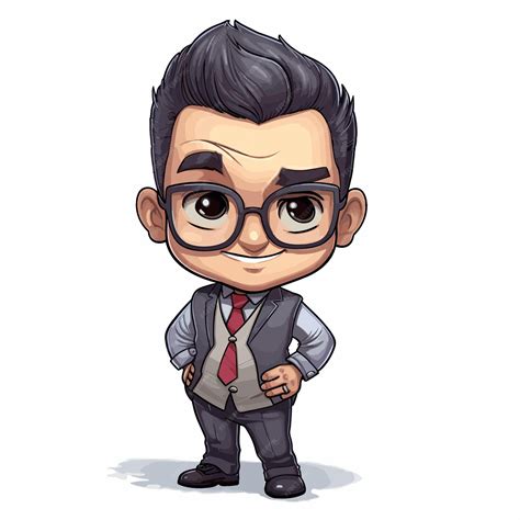 Premium Vector Young Business Man Cartoon Mascot Character Cartoon Icon Concept