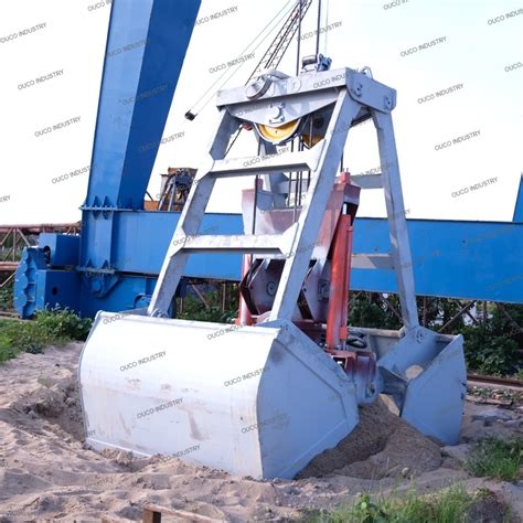 Cbm Clamshell Crane Grab Bucket Hydraulic Radio Remote Control Vessel