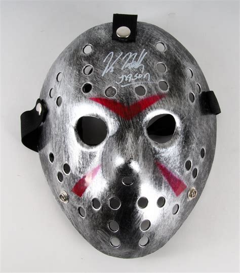 Kane Hodder Signed Jason Friday The Th Metallic Silver Custom