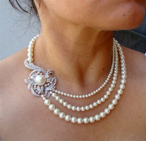 Pearl Bridal Choker Wedding Jewellery Necklace Bridal Choker Old