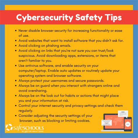 Cybersecurity Safety Tips Industry And Innovation Unit Of The Office