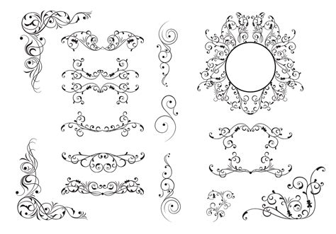 Flourish Ornament Vector Pack Vector Art At Vecteezy