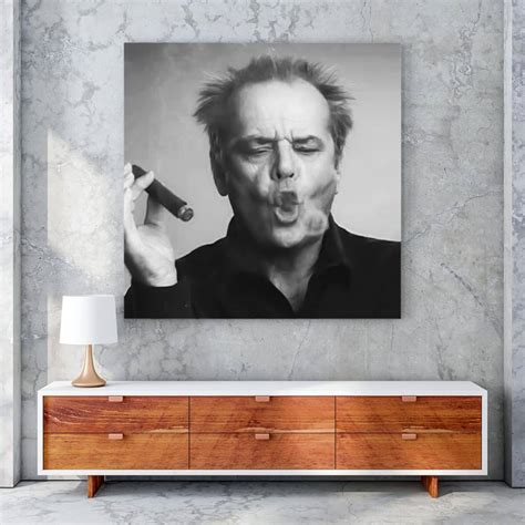 Cuadro Jack Nicholson Fumando Krea Canvas Off