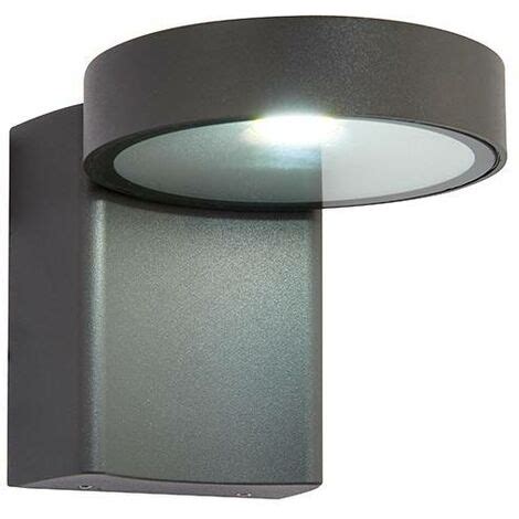 Saxby Oreti Integrated Led Light Outdoor Wall Light Textured Dark