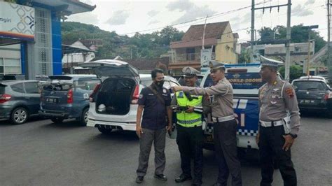 Satlantas Polres Wonogiri Uji Coba Etle Mobil Drone Tribunjateng