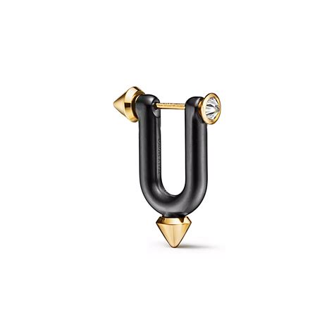 Tiffany Titan By Pharrell Williamsohrringe In Titan Und Gold Mit Diamanten Tiffany And Co