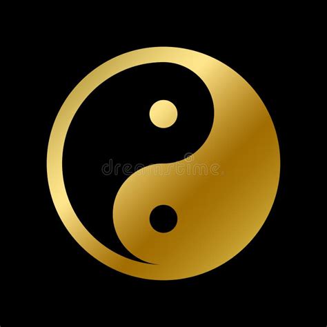 Daoism Glaubenzeichen Yin Yang Symbol Einzelfall Vektor Abbildung