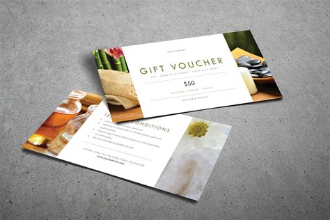 Minimal Spa Voucher - Design Template Place