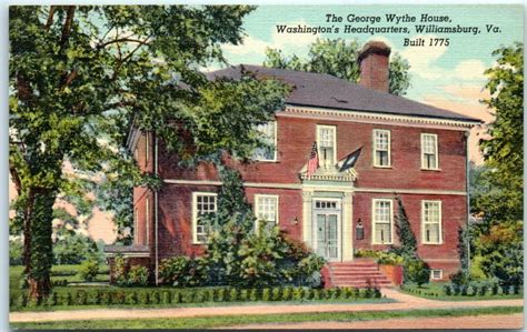 The George Wythe House Washington S Headquarters Williamsburg