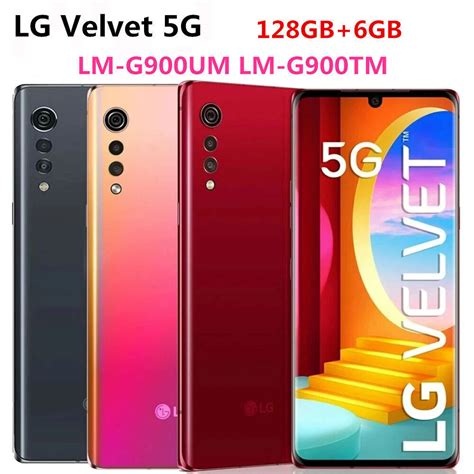 LG Velvet 5G LM G900UM LM G900TM LM G900VM 128GB Unlocked Smartphone