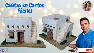 Casitas En Cart N Para Pesebres Belenes F Ciles Con Arte En Tus Manos