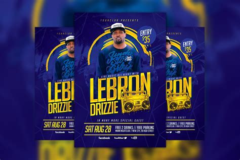 Artist Music Event Flyer Template | Photoshop Templates ~ Creative Market