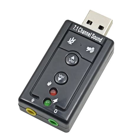 Mini External Usb Sound Card Channel D Audio Adapter Converter