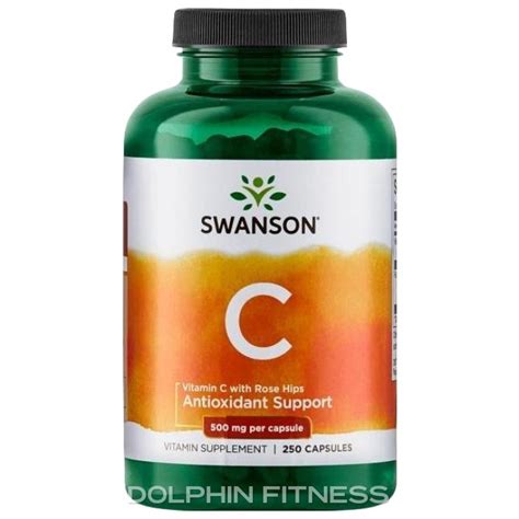 Swanson Vitamin C With Rose Hips 500 Mg 250 Capsules