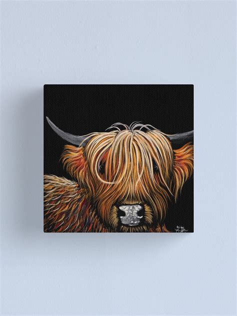 Scottish Highland Cow Print Hamish By Shirley Macarthur Canvas