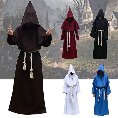 Cheap Medieval Monk Halloween Costumes Comic Con Party Cosplay Costume