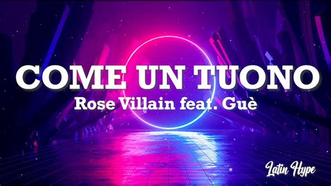 Rose Villain Come Un Tuono Feat Gu Testo Lyrics Youtube