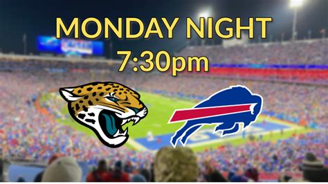 Bills Vs Jaguars Monday Night TV Tickets