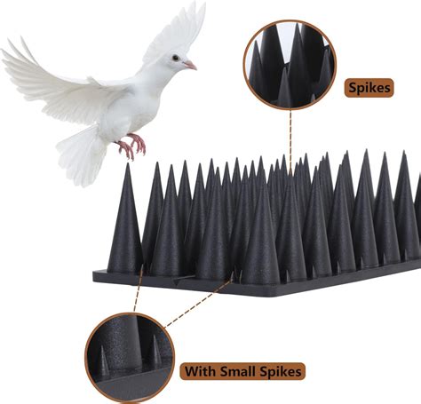 Bird Spikes 20 Packs Bird Deterrent Raccoon For Outdoor Repelling