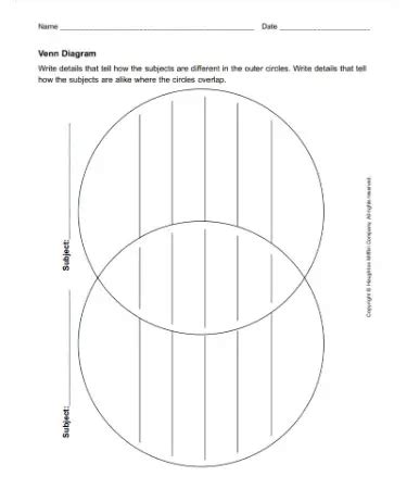 Venn Diagram Worksheet PDF - Free Download (PRINTABLE)