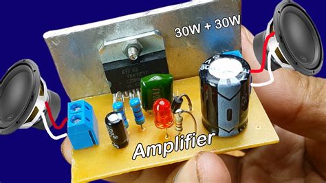 How To Make Power Audio Stereo Amplifier TDA 7297 30W At Home Power