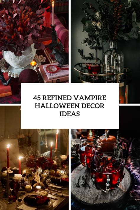 45 Refined Vampire Halloween Decor Ideas - Shelterness