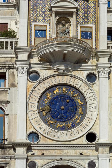 VENICE, ITALY - OCTOBER 12. St Marks Clock tower in Venice on October