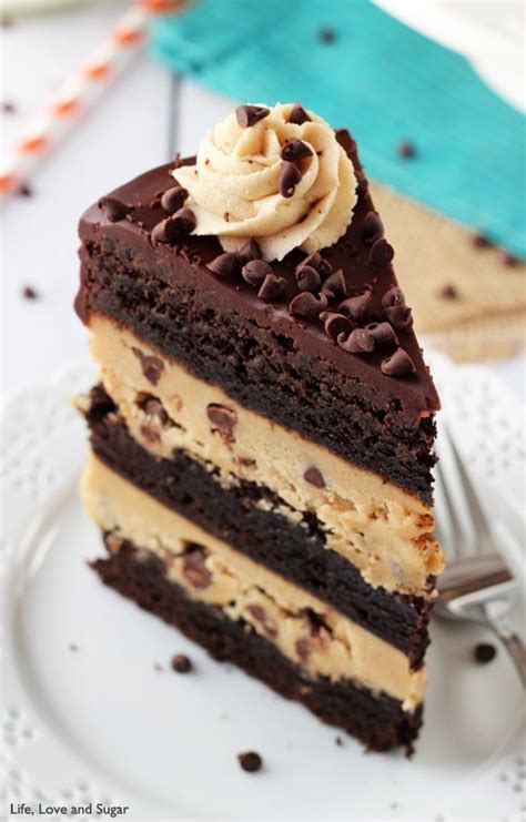 Peanut Butter Cookie Dough Brownie Layer Cake Life Love And Sugar