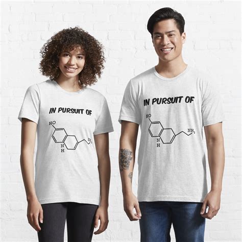 Molecule HO NH NH2 In Pursuit Of Serotonin Lucky T Shirt For Sale By