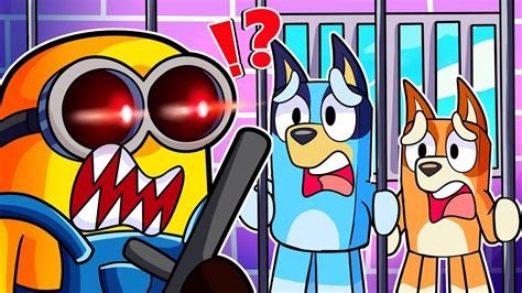 ESCAPE FROM MINIONS PRISON WITH BLUEY AND BINGO IN ROBLOX YouTube