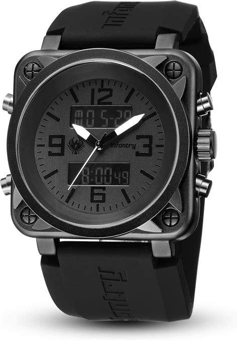 Infantry Herren Uhr Digitale Armbanduhr M Nner Uhren Herrenuhr Schwarz