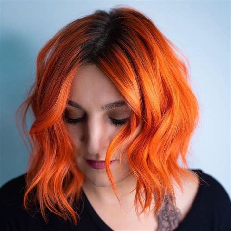 Beautifinder On Instagram Beautiful Neon Orange Hair Created By