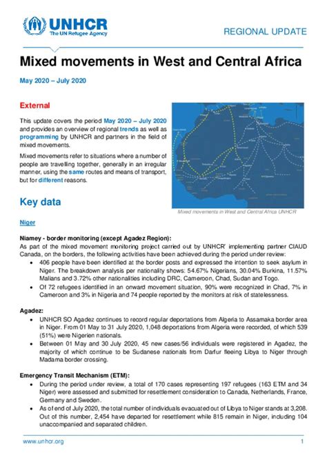 Document Unhcr Rbwca Mixed Movements In West And Central Africa