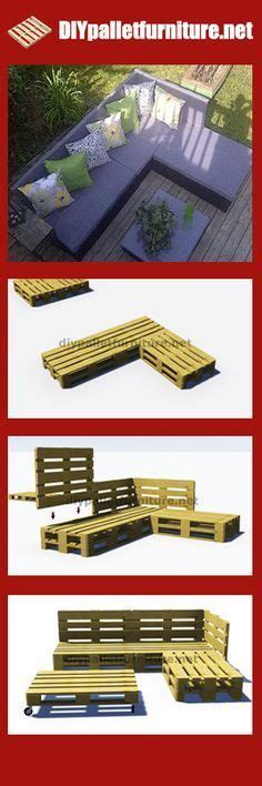 Pallet Ideas Instructions et plans 3D de la façon de faire un canapé